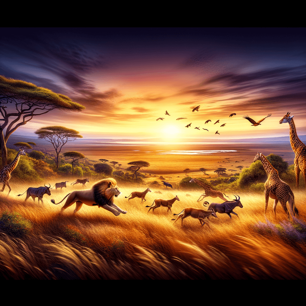 Wild Savannah Adventure Painting By Numbers Kit