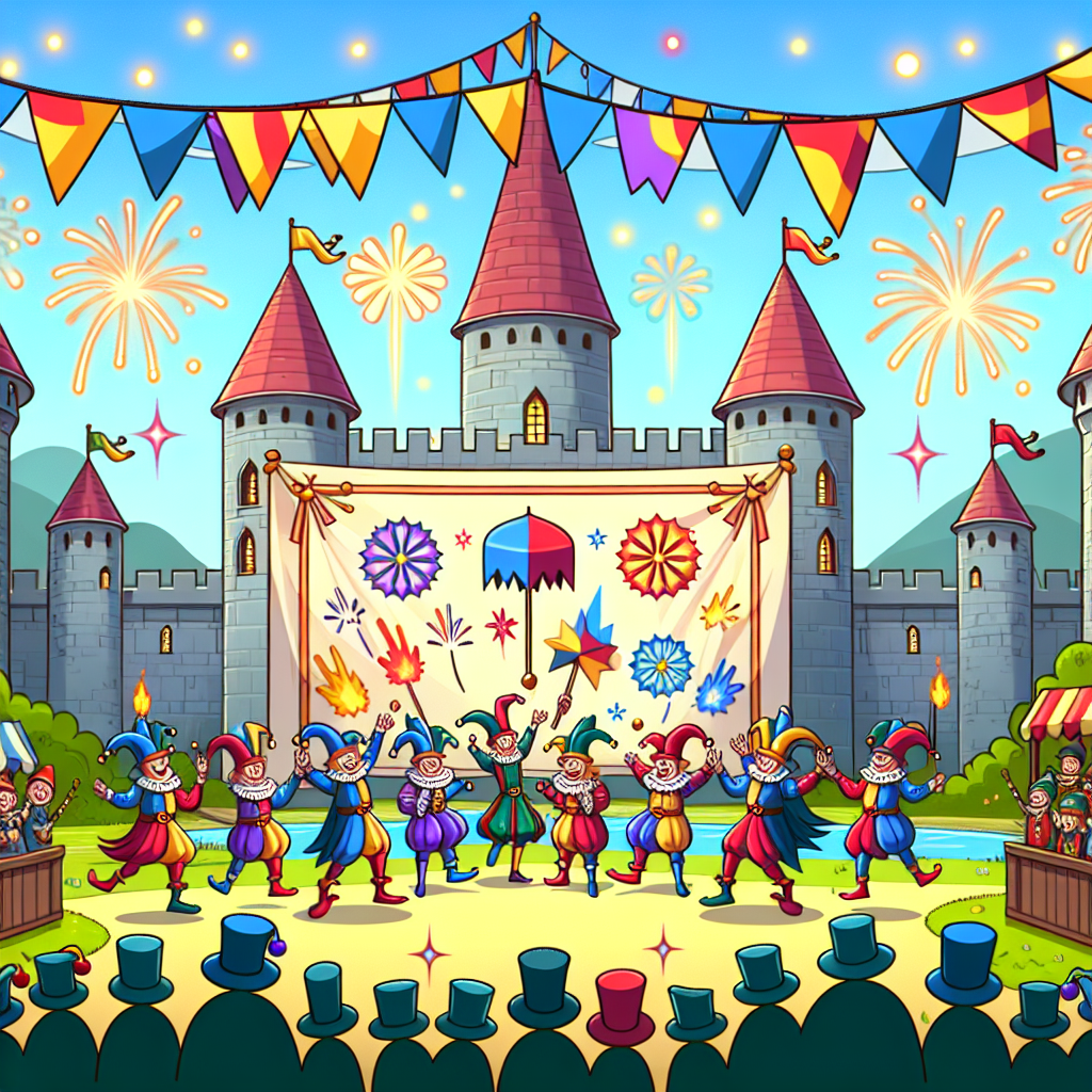 Colorful Castle Festival Numbered Painting Kits