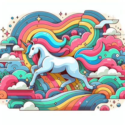 Fantasy Unicorn Ride Painting By Numbers Kit