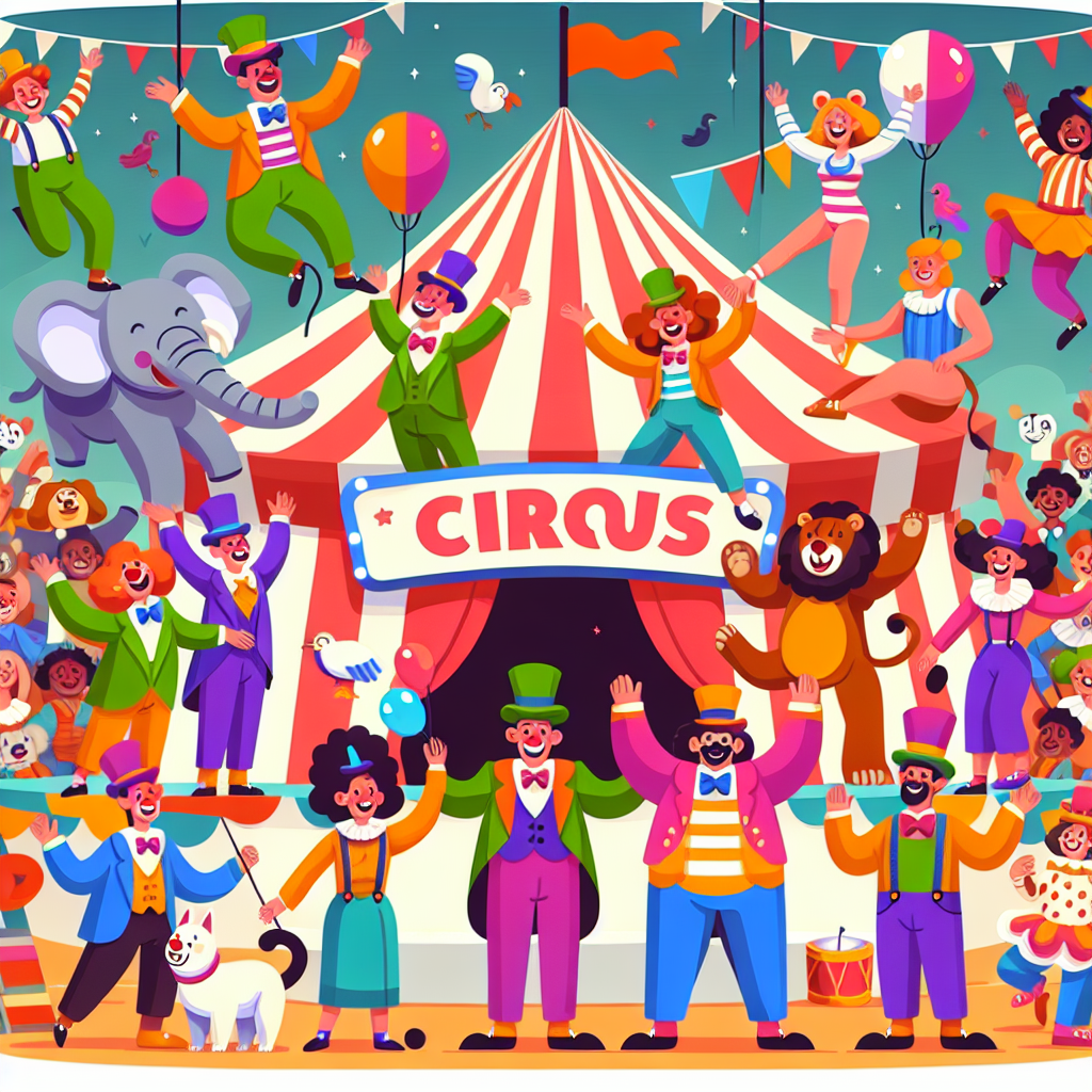 Cheerful Circus Celebration Paint By Numbers