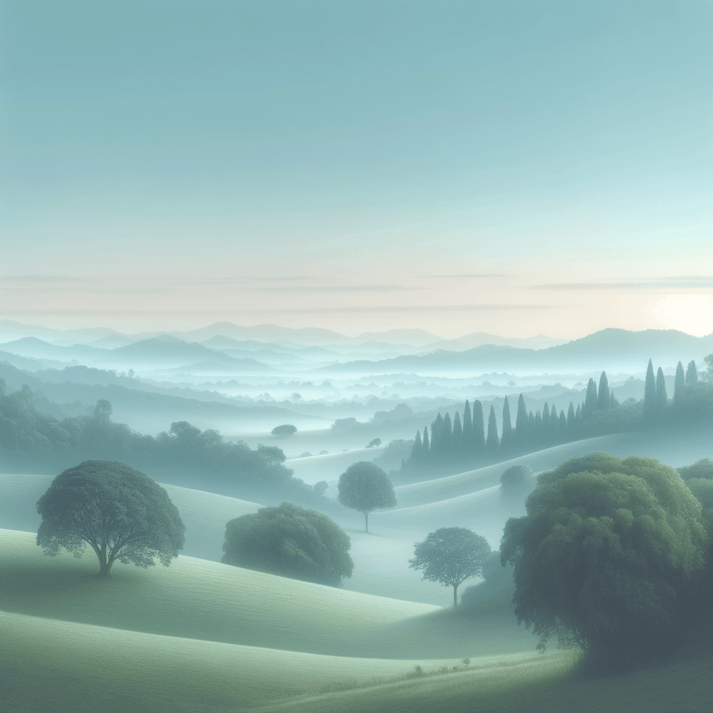 Serene Morning Fog Paint By Numbers