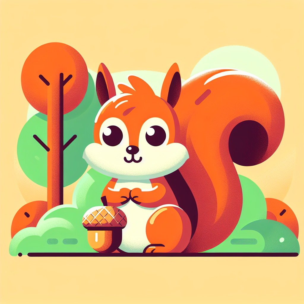 Curious Squirrel Adventure Painting Number Kit