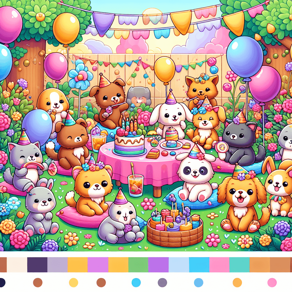 Cuddle Puddle Party Paint By Numbers