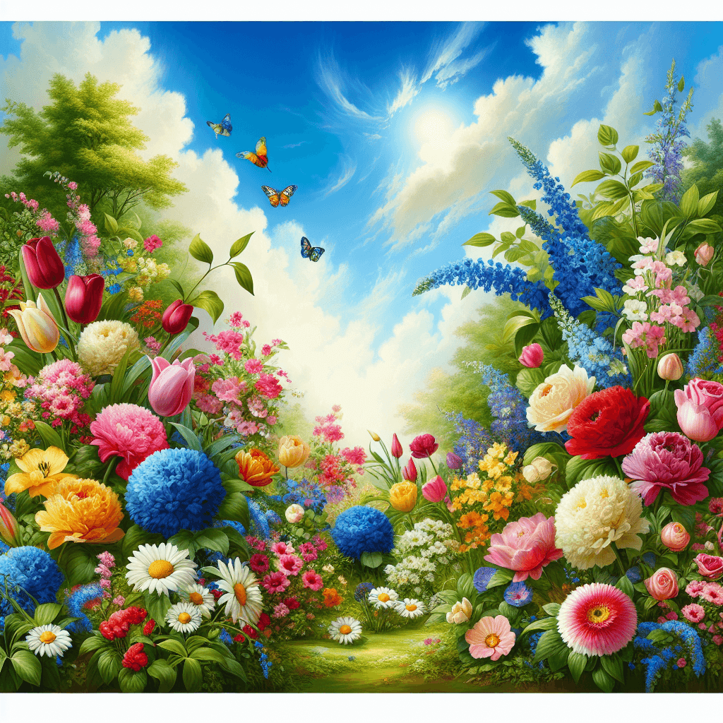 Blossoming Spring Garden Painting By Numbers Kit