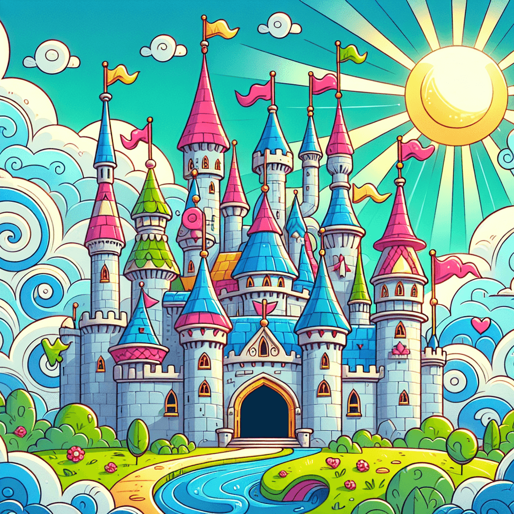 Lovely Fairy Tale Castle Paint By Numbers