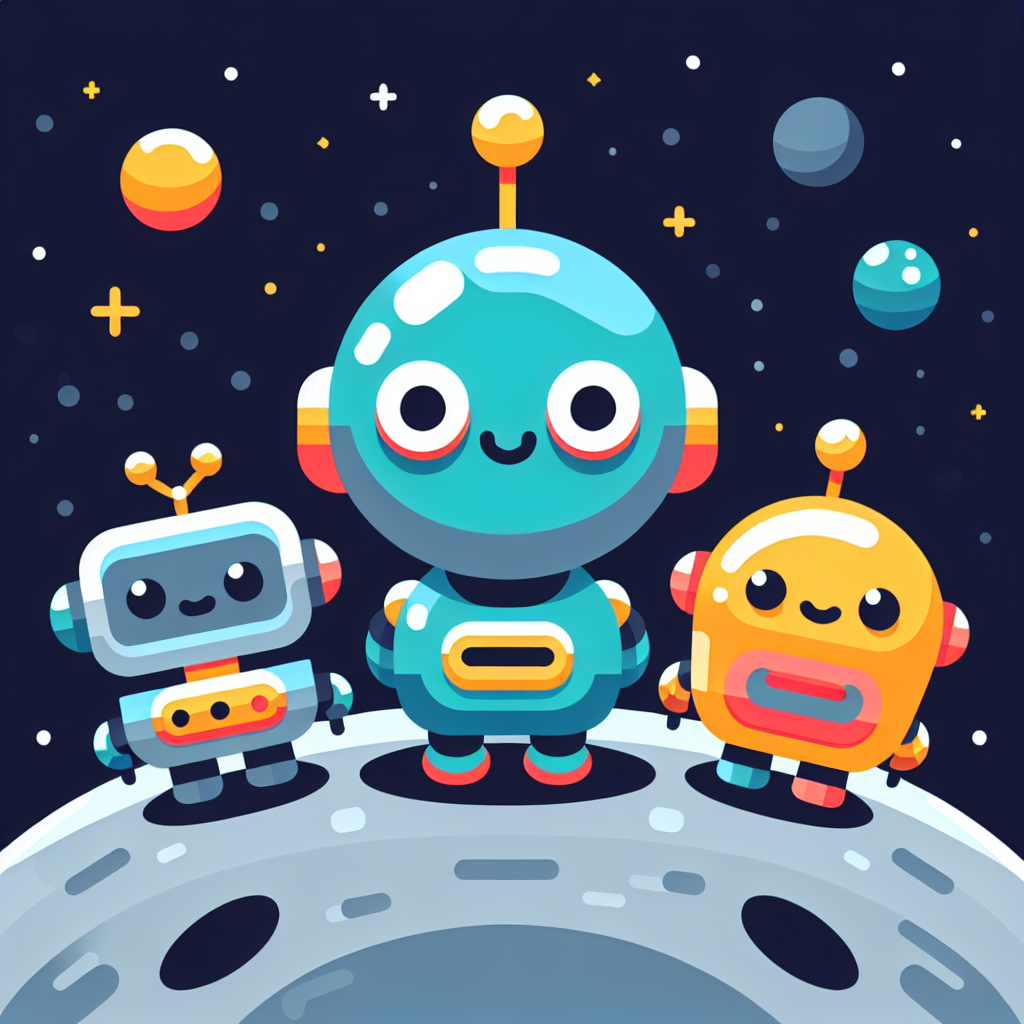 Galactic Robot Friends Numbered Painting Kits