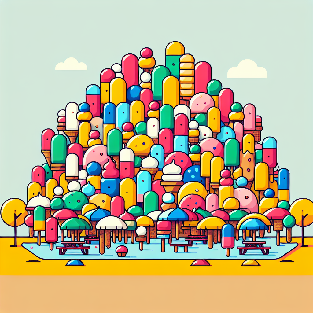 Ice Cream Adventure Numbered Painting Kits