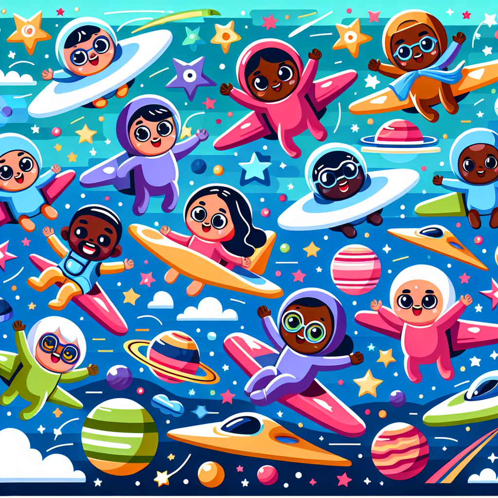 Glorious Galactic Gliders Paint By Color