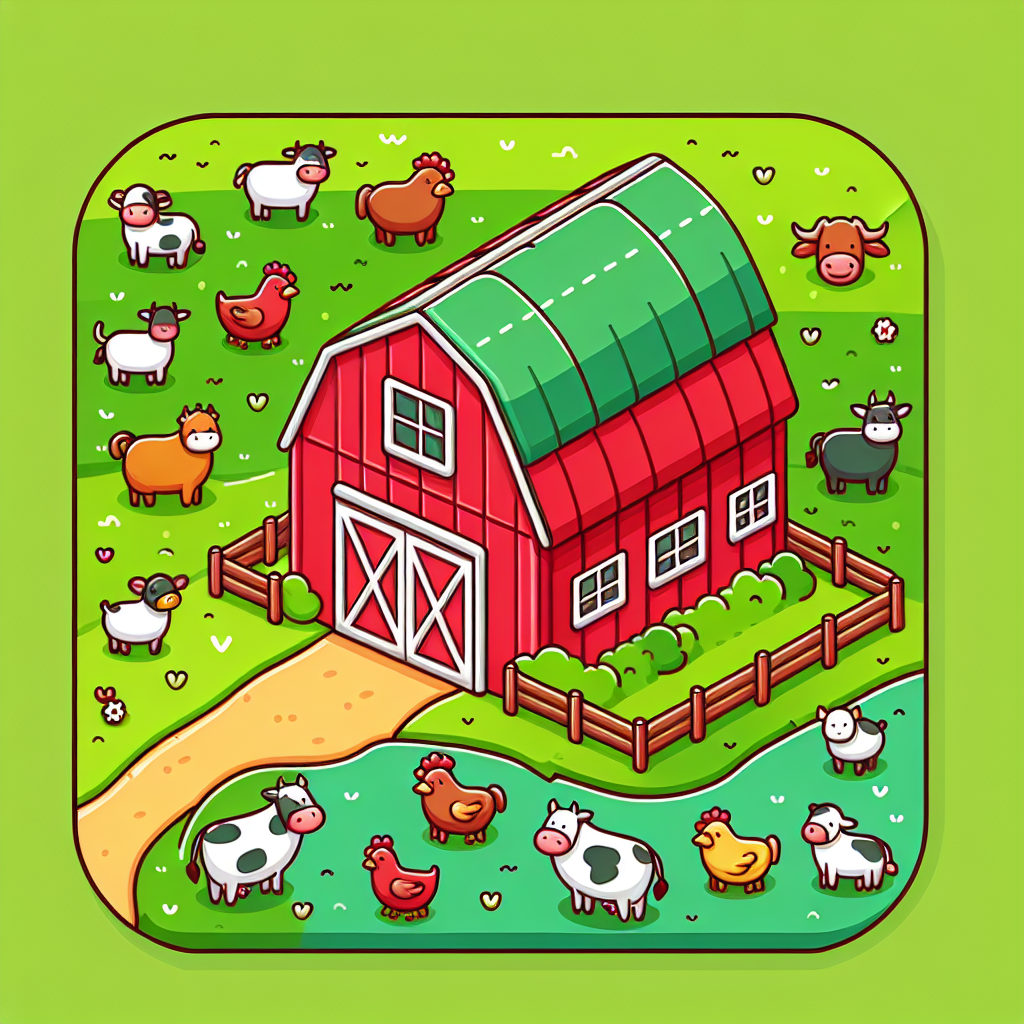 Cozy Country Barn Paint By Numbers