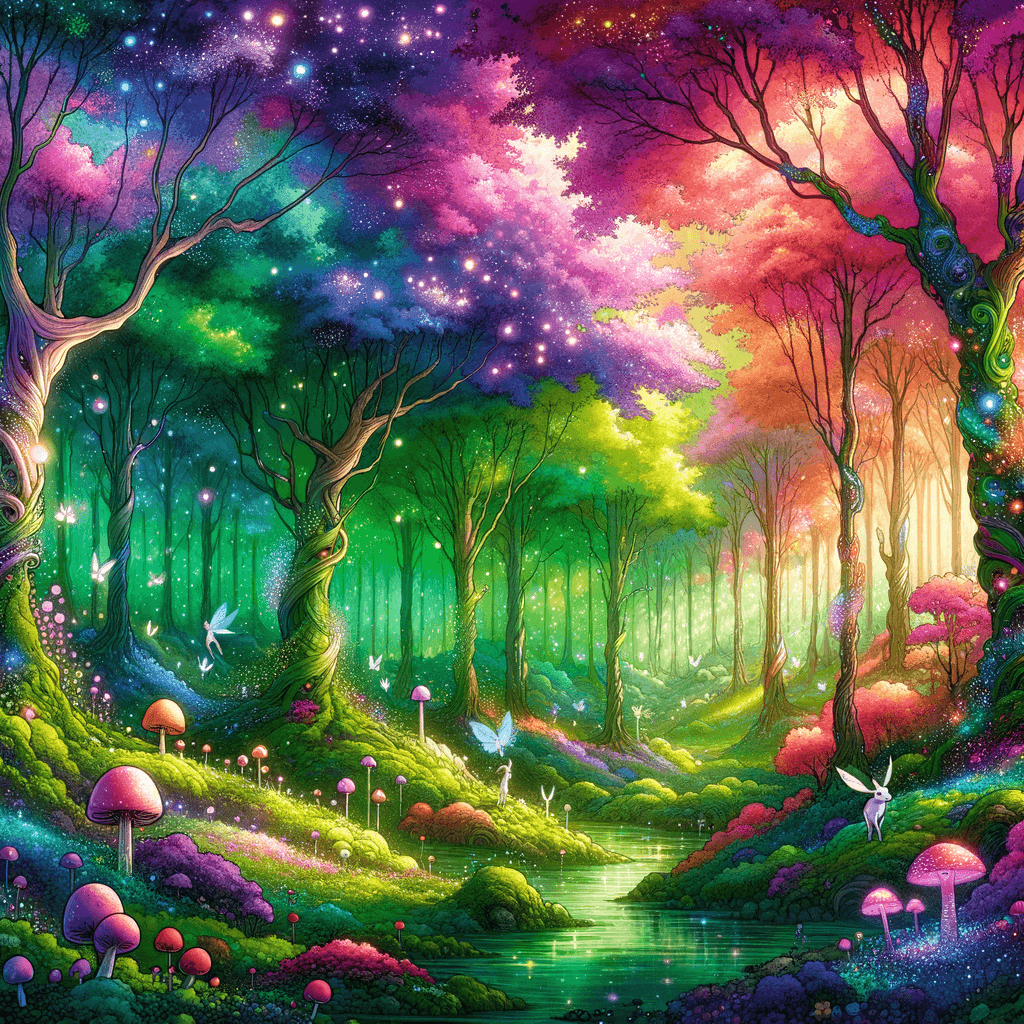 Fantasy Forest Escape - DIY Painting By Numbers Kit