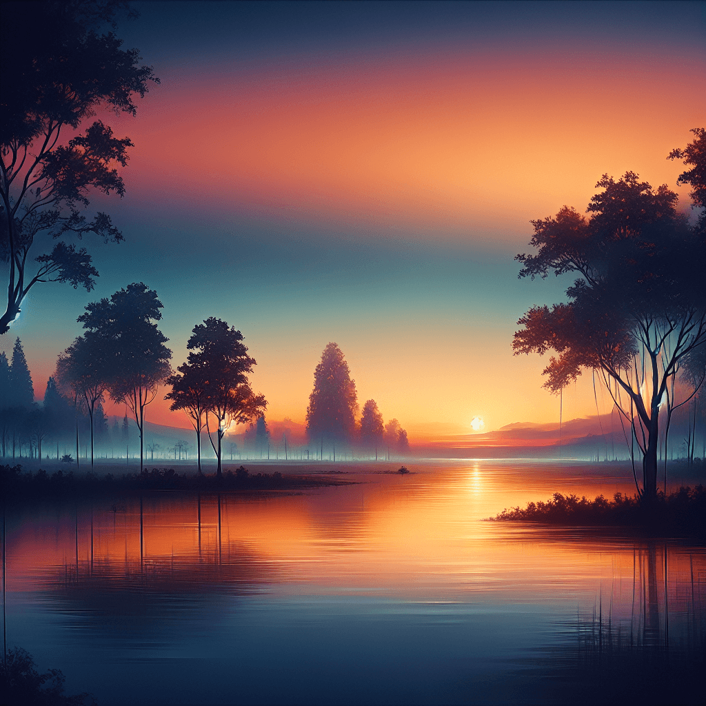 Blissful Sunset Retreat DIY Paint By Numbers