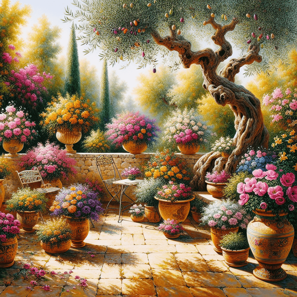Mediterranean Terrace Tranquility Paint By Numbers Art