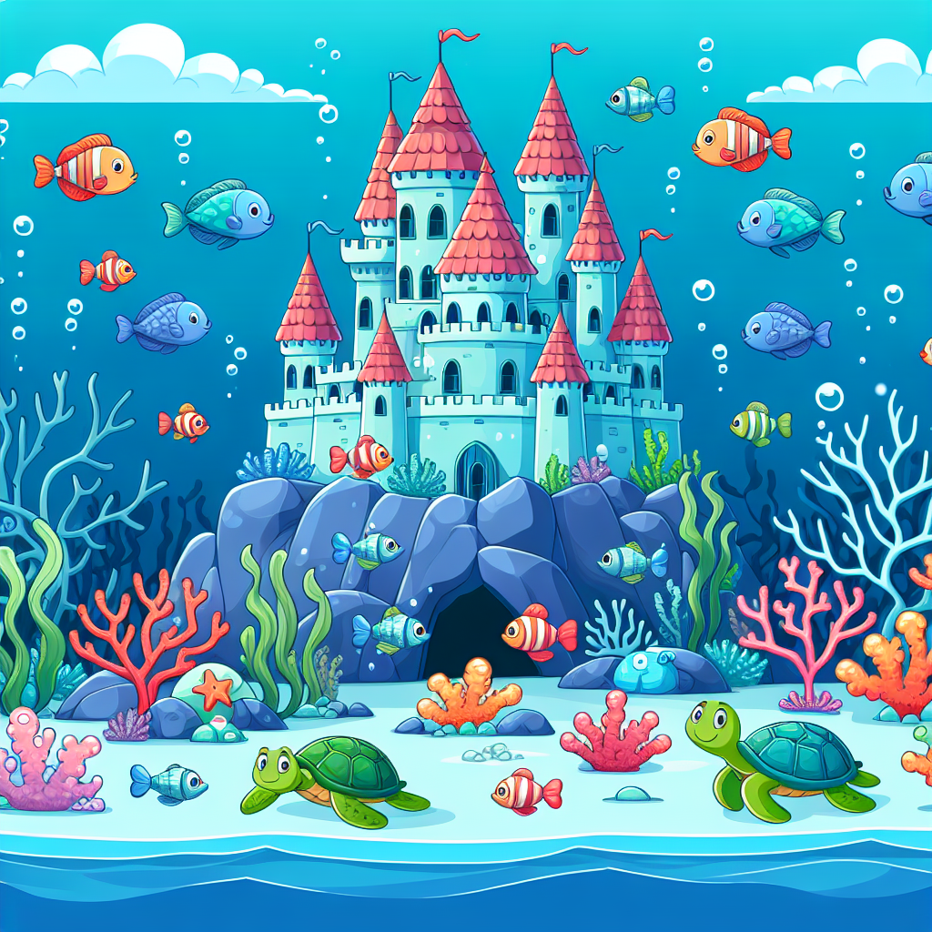 Underwater Coral Castle Paint By Color