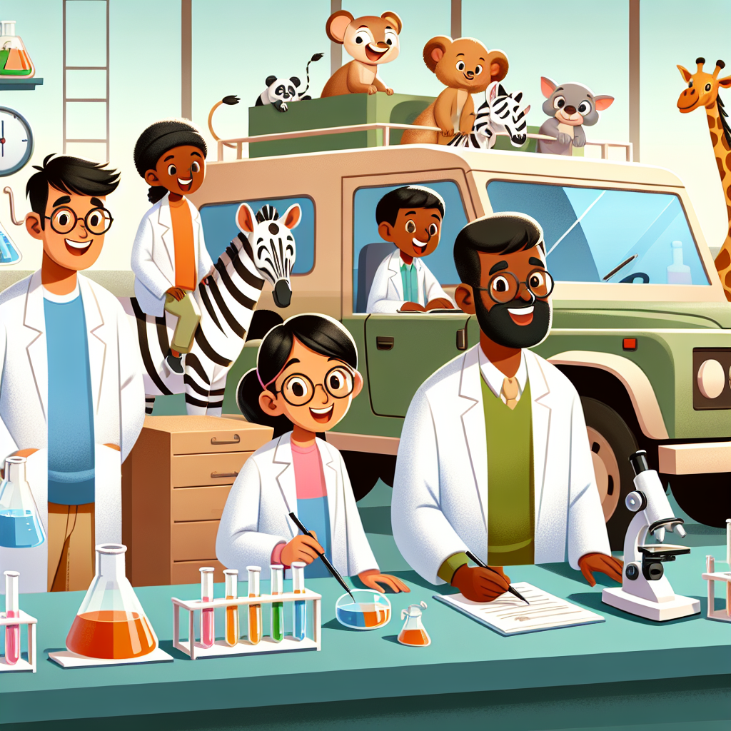 Safari Science Lab Painting Number Kit