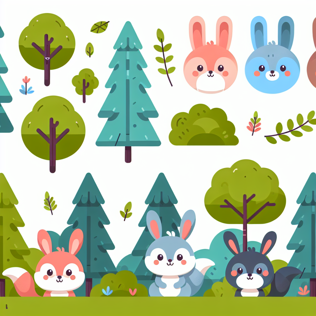 Forest Hide And Seek Numbered Painting Kits