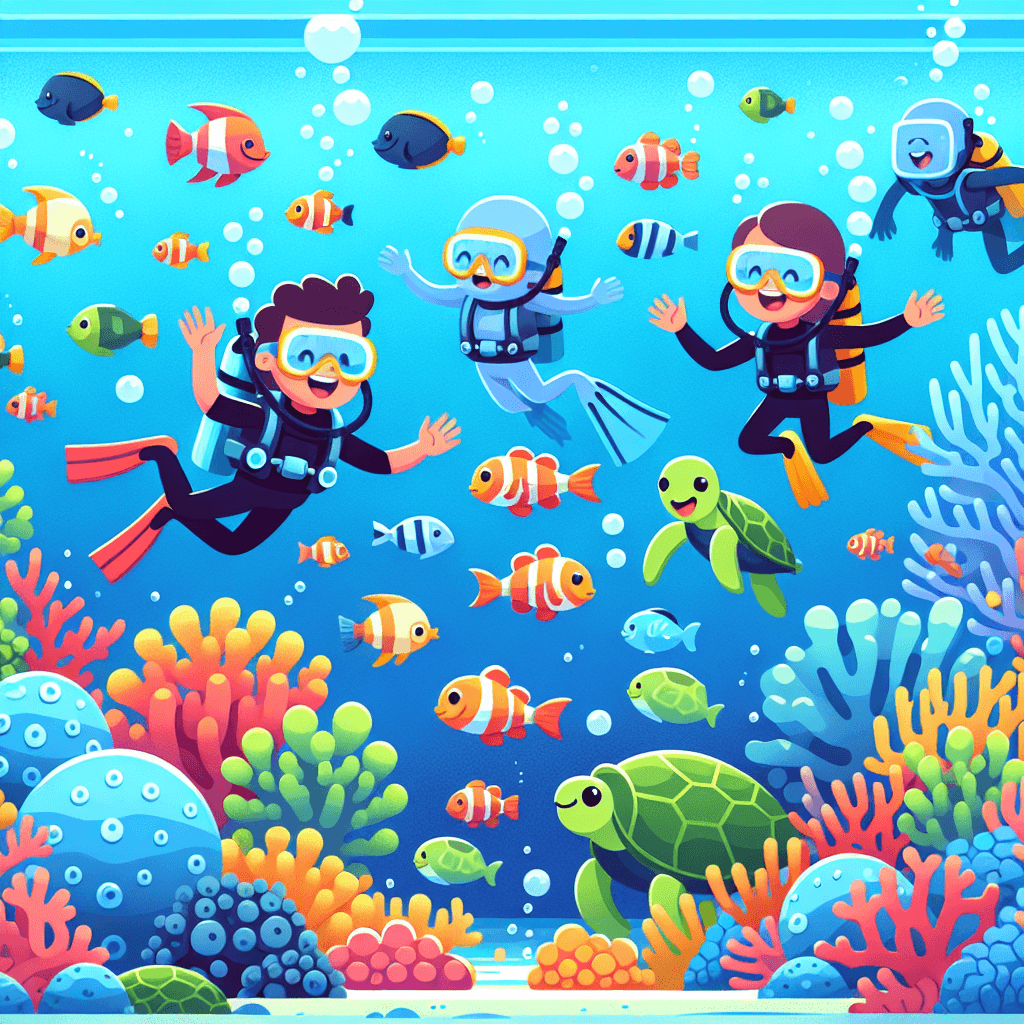 Underwater Exploration Crew Number Painting