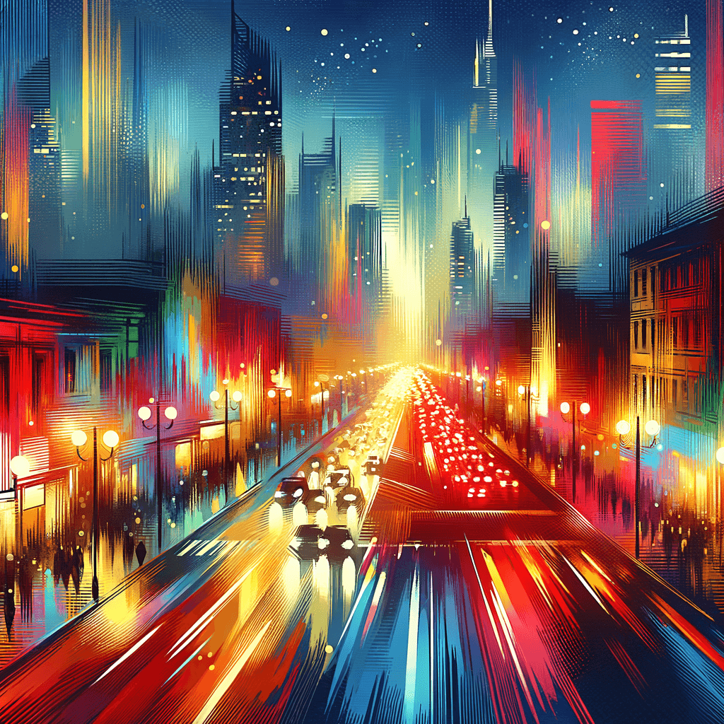 Energetic City Life Paint By Number