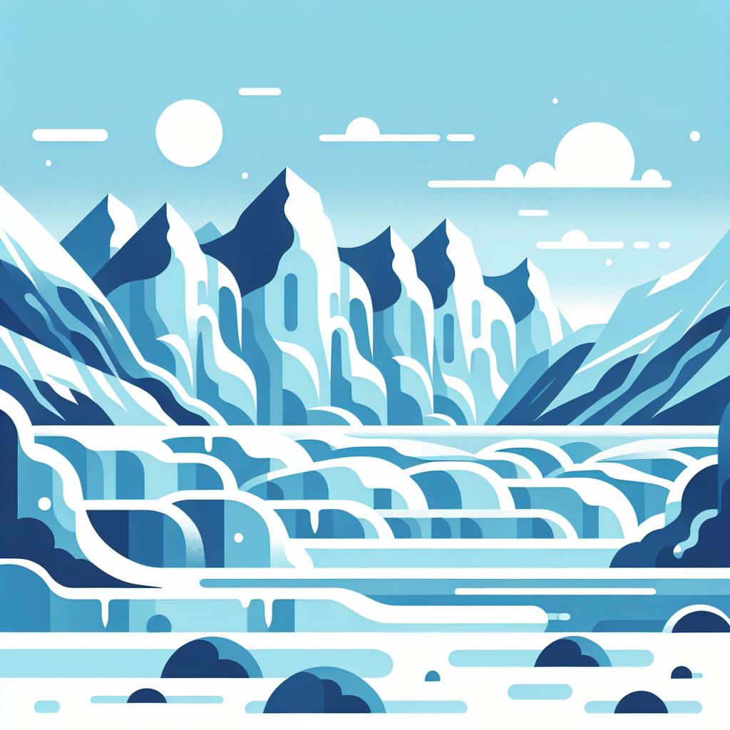 Glimmering Glaciers Painting By Numbers Kit