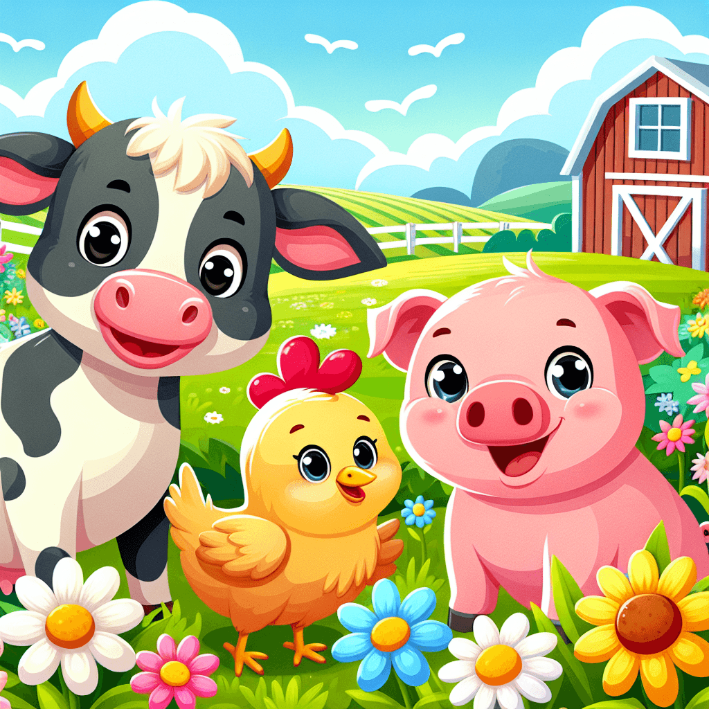 Animal Friends Farm Numbered Painting Kits