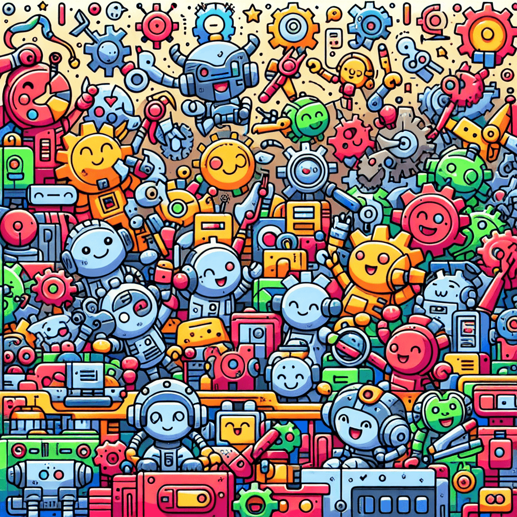 Fantastic Robots At Work Paint By Numbers