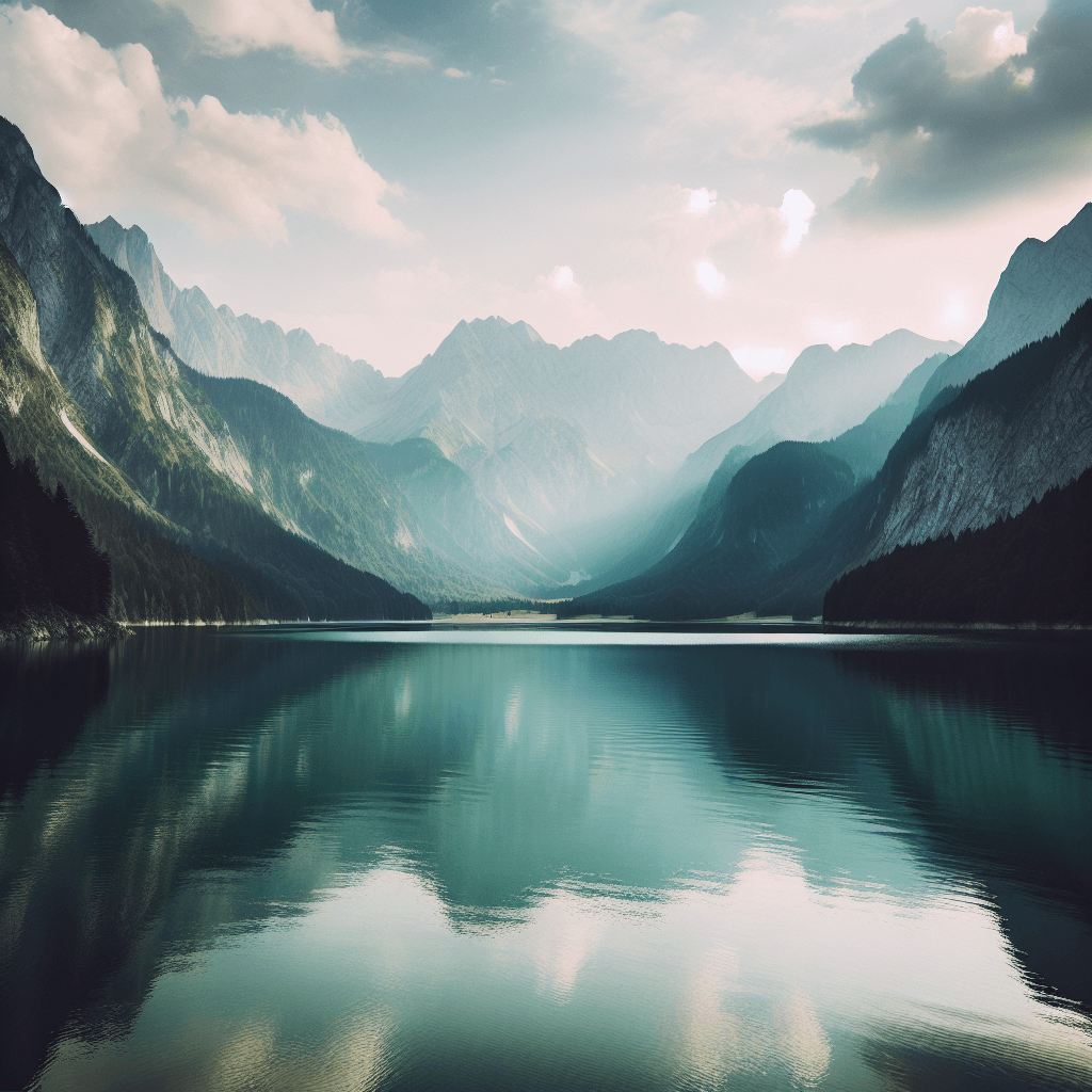 Quiet Mountain Lake Paint By Numbers Kits