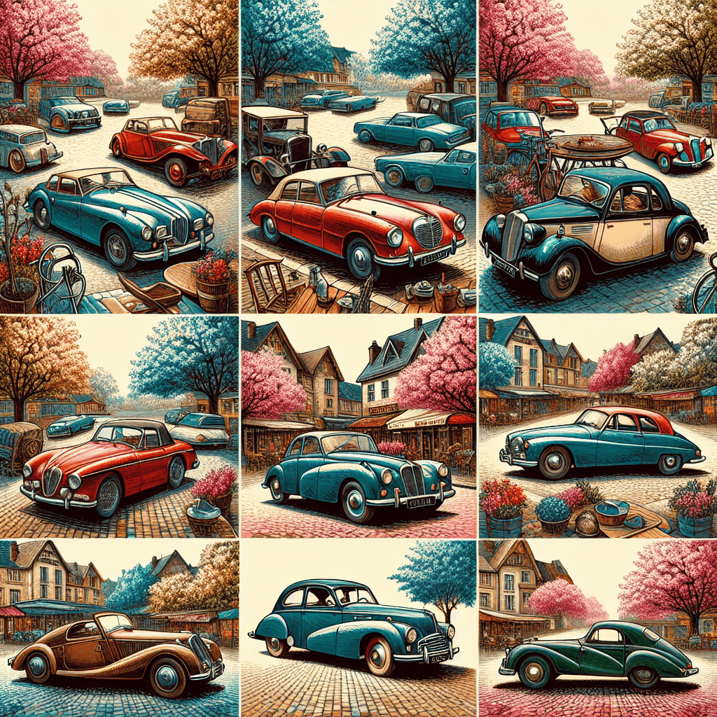 Nostalgic Vintage Cars Painting Number Kit