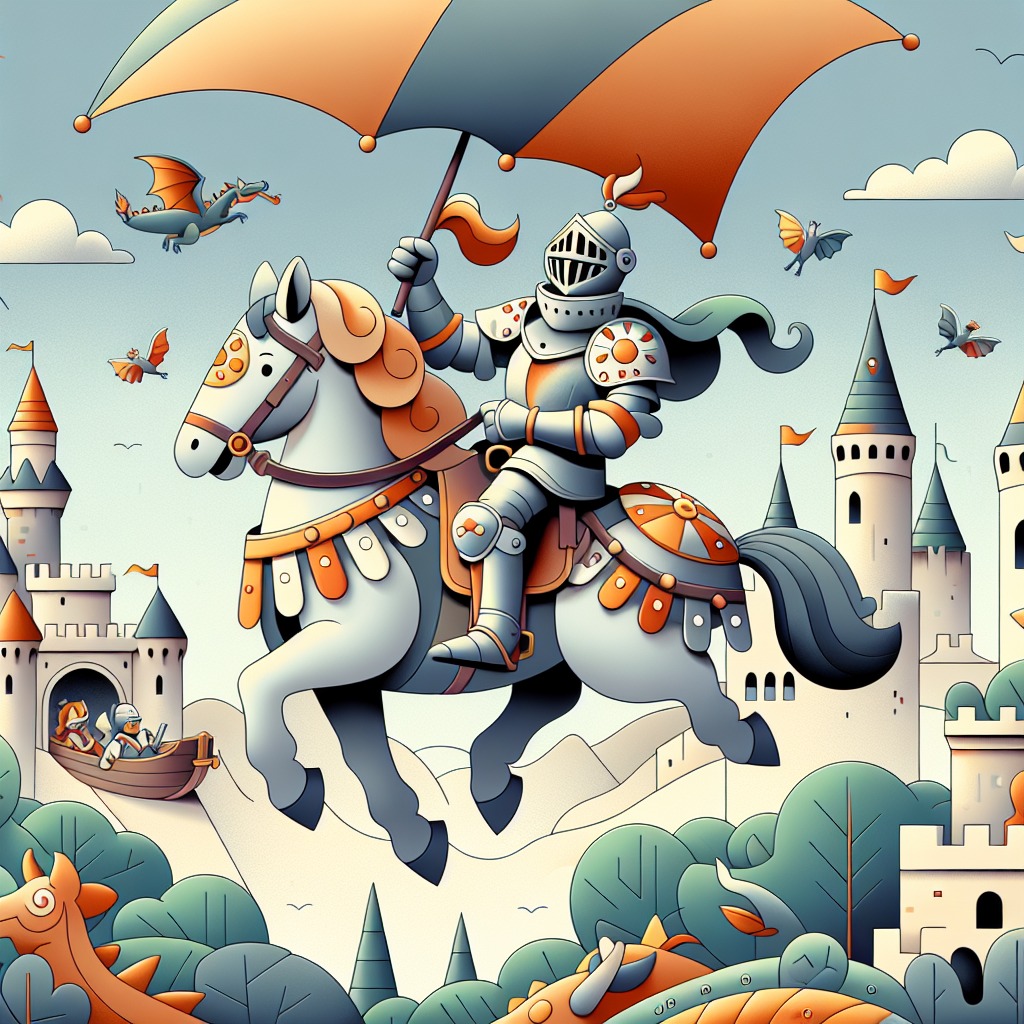 Merry Medieval Knight Adventure Paint By Color