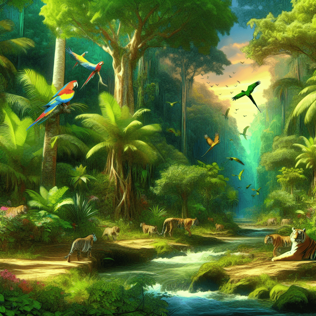 Exotic Jungle Parade Painting Number Kit