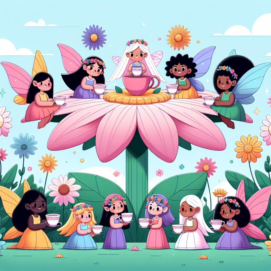 Garden Fairy Tea Party Paint By Numbers