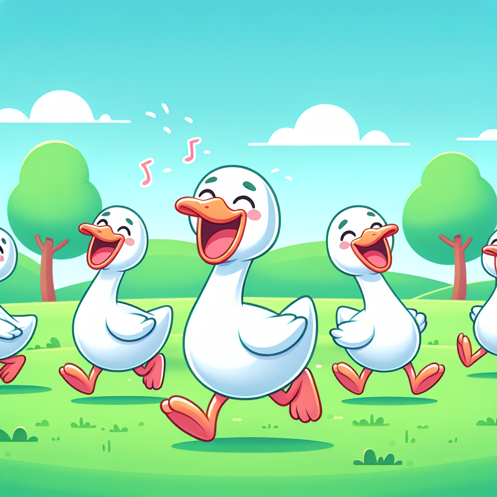 Giggles With Geese Paint By Number