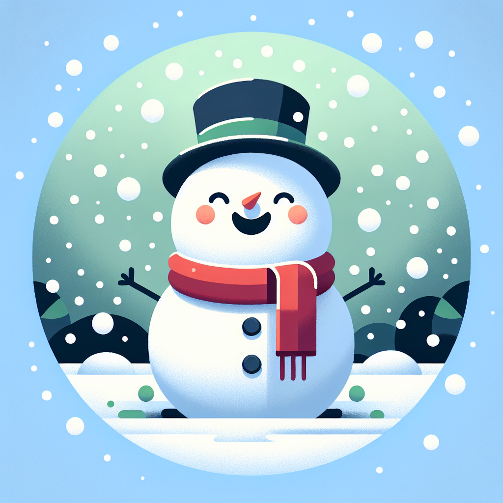 Playful Snowman Painting By Numbers Kit
