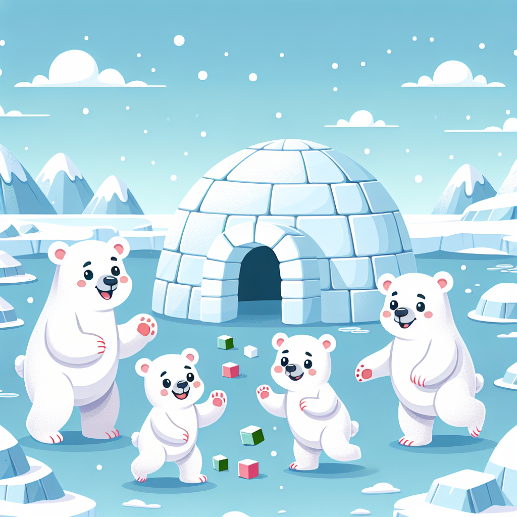 Polar Bear Igloo Adventure DIY Paint By Numbers