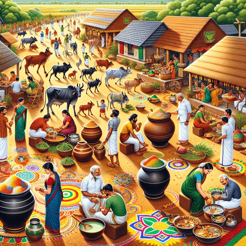 Pongal Festival - Tamil Nadu, India Paint By Numbers Art