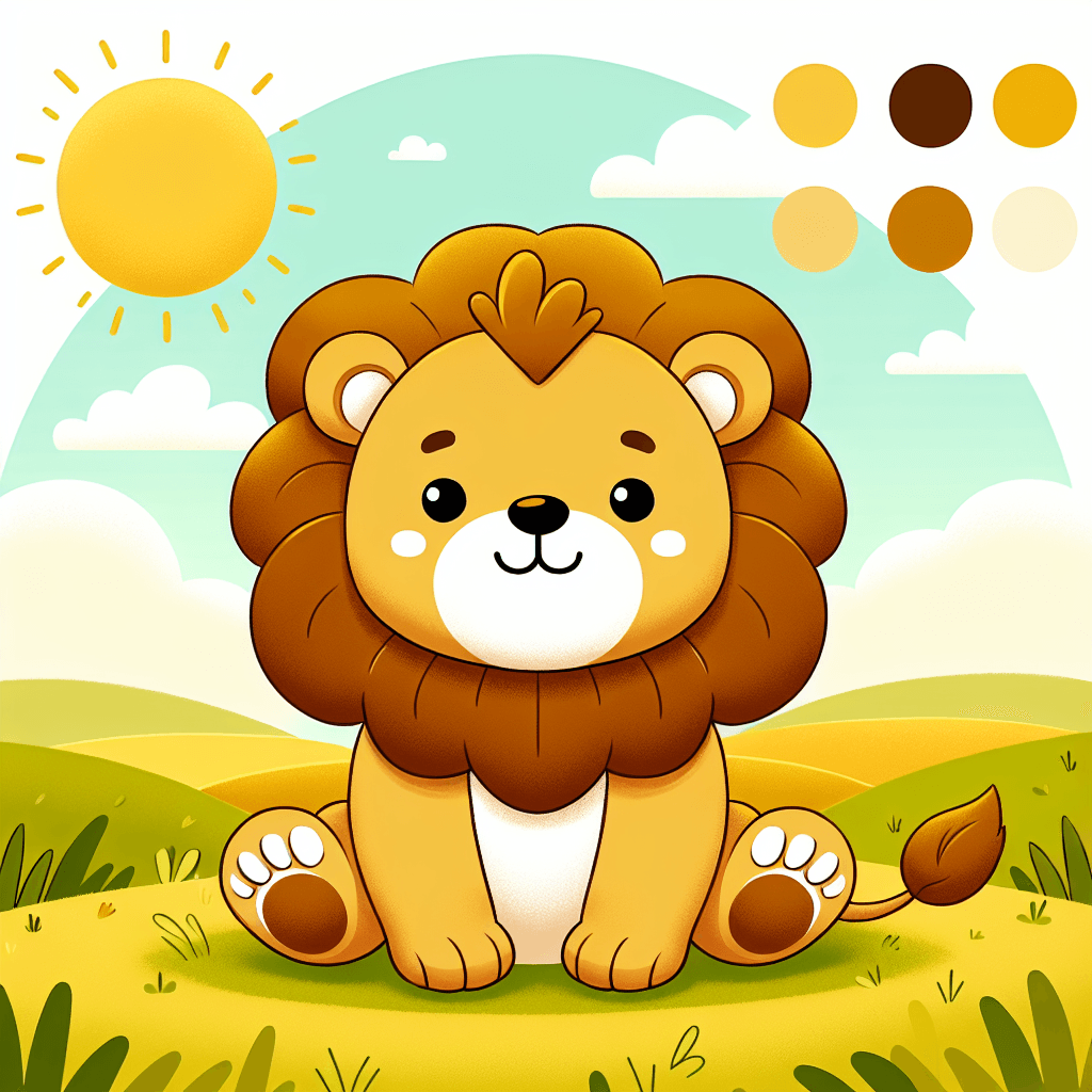Cuddly Lion Numbered Painting Kits