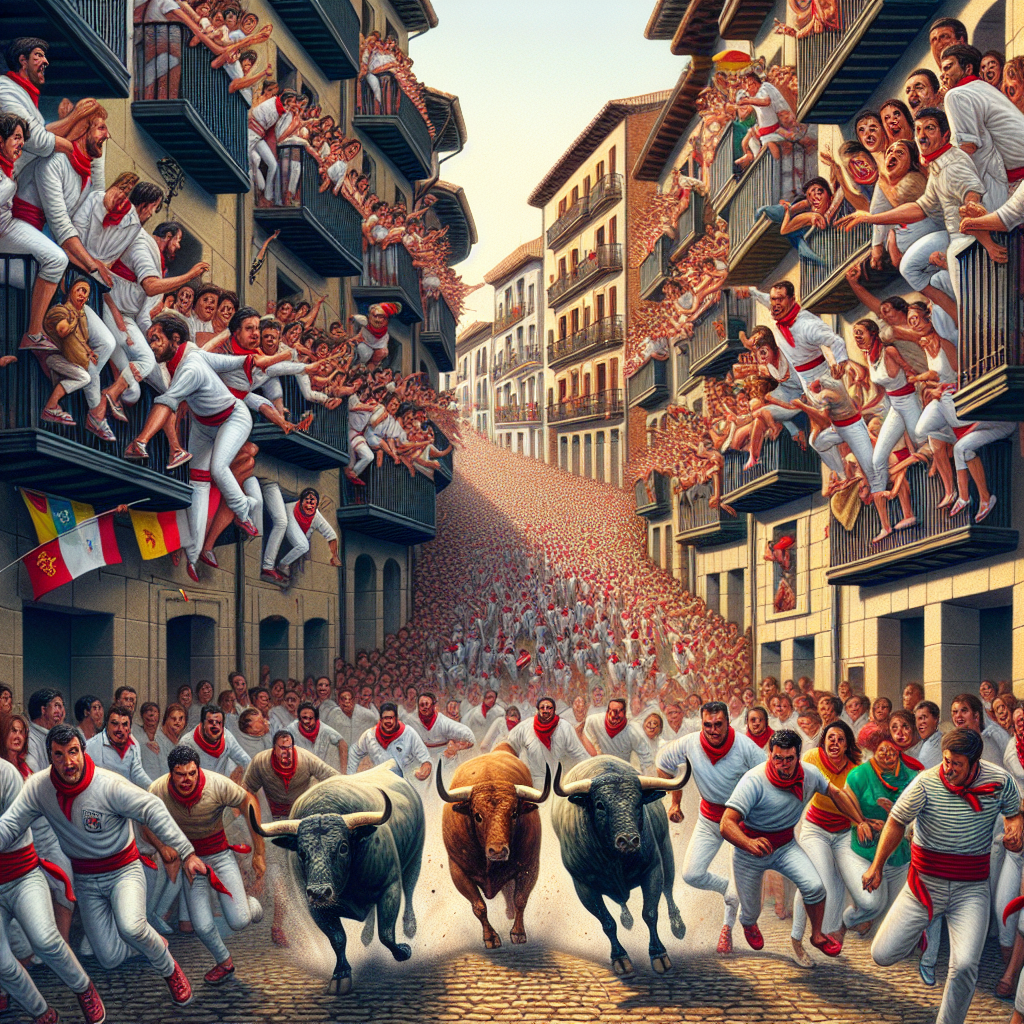 The San Fermín Festival Paint By Color