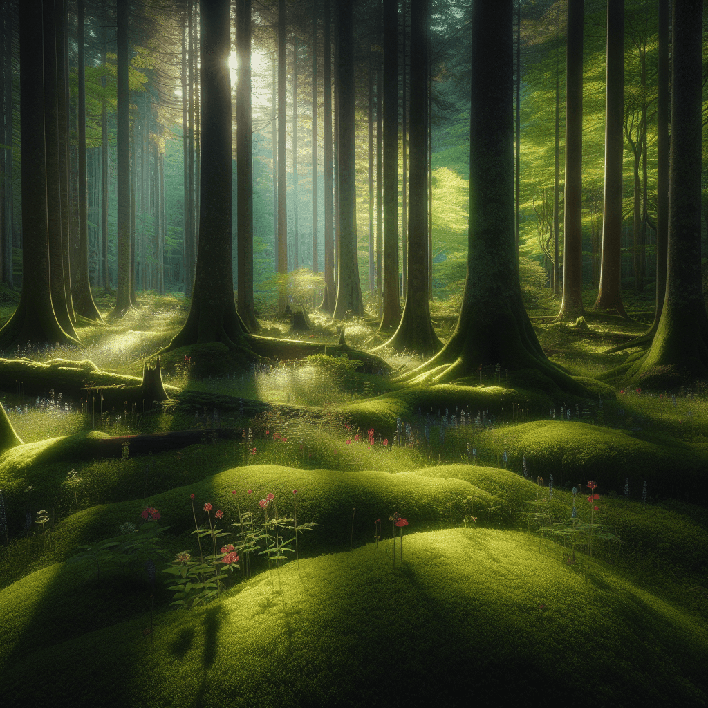 Secluded Forest Haven Painting Number Kit