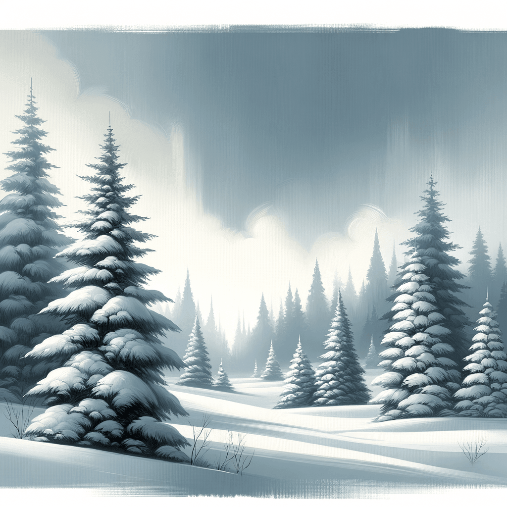 Winter's Whispering Pines DIY Paint By Numbers