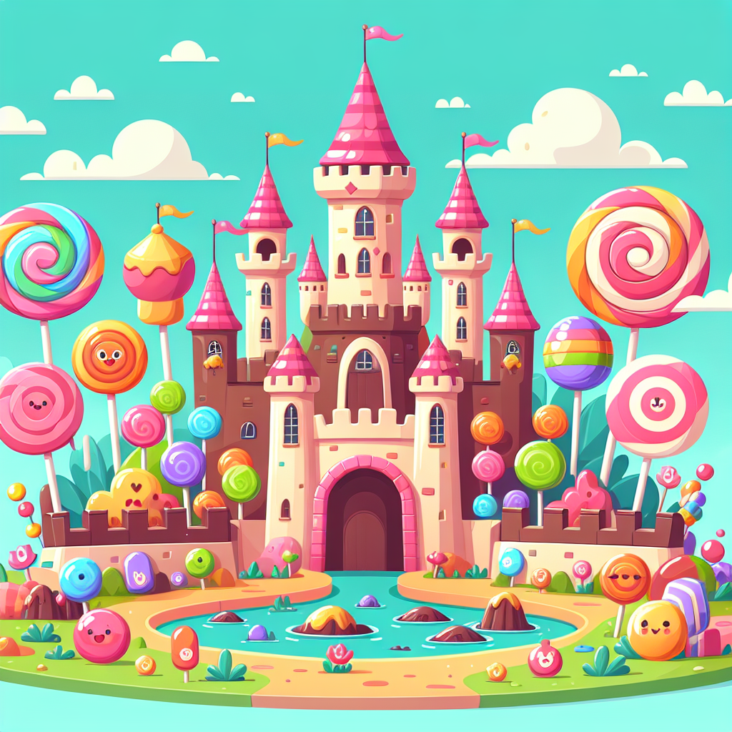 Magical Candy Castle Painting By Numbers Kit