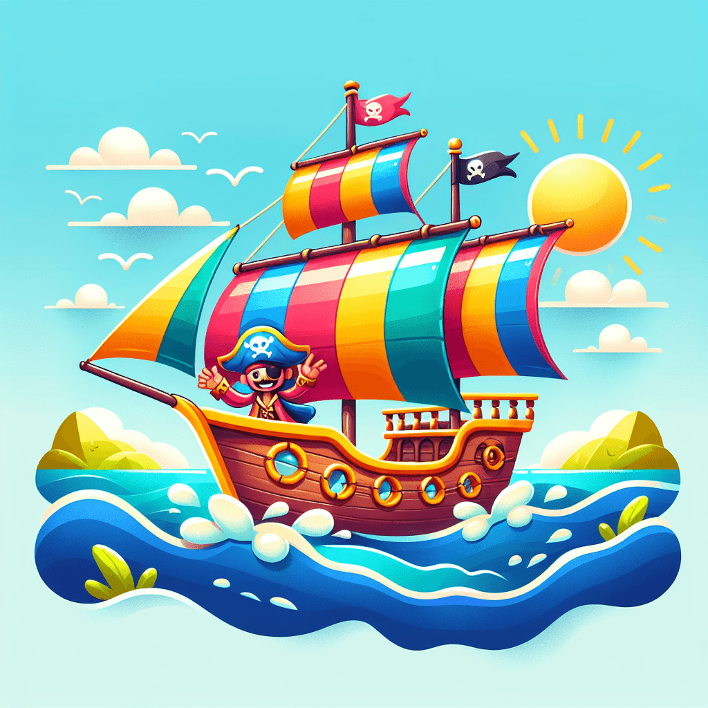 Daring Pirate Ship Paint By Numbers