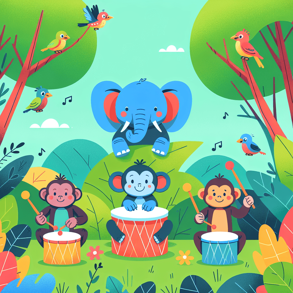 Jungle Drumming Rhythm Painting Number Kit