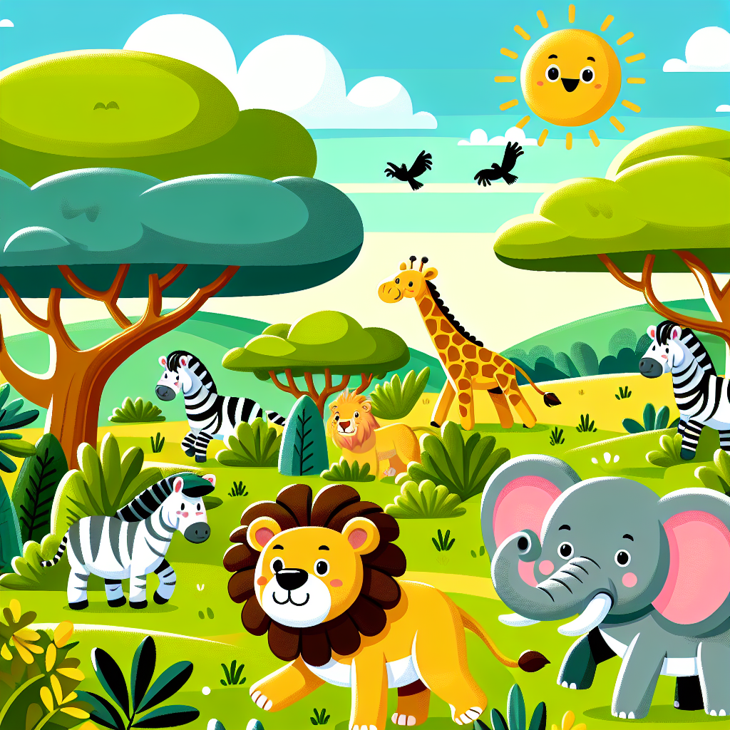 Wild Safari Exploration Paint By Color