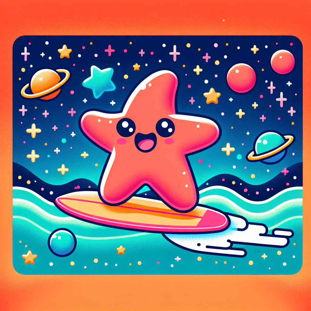 Space Surfer Starfish Paint By Color