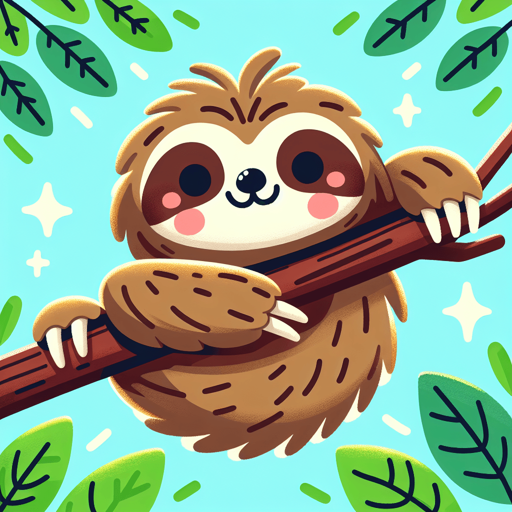 Cuddly Sloth Painting By Numbers Kit
