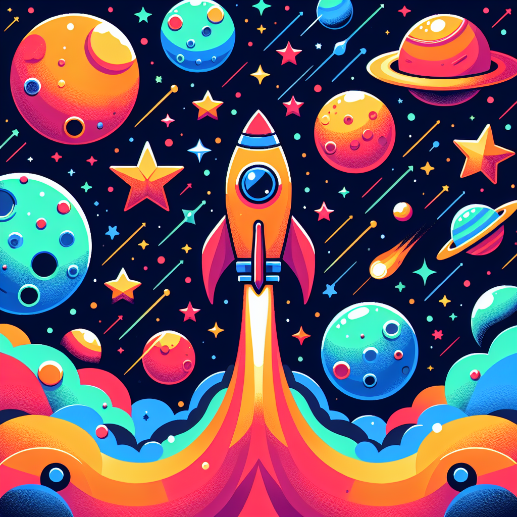 Rambunctious Rocket Rides Paint By Number