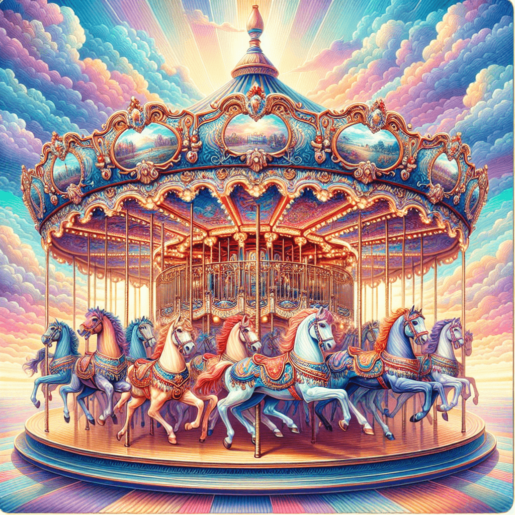 Victorian Carousel Dreams Paint By Color