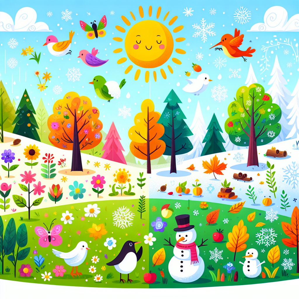 Cheerful Seasons Paint By Numbers