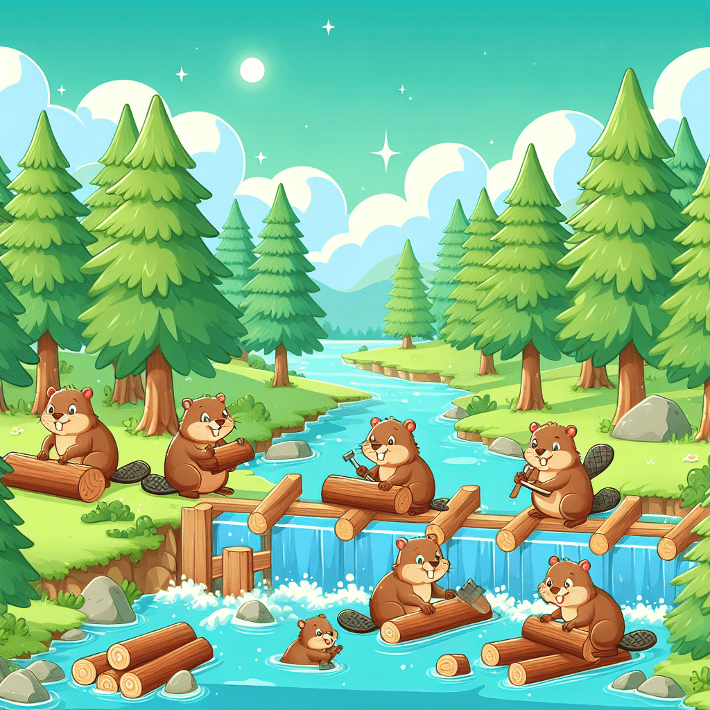 Busy Little Beavers Paint By Numbers Art