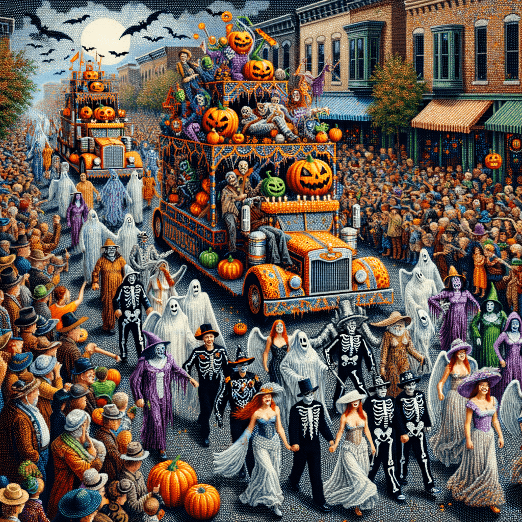Krewe Of Boo Halloween Parade - New Orleans Painting By Numbers Kit