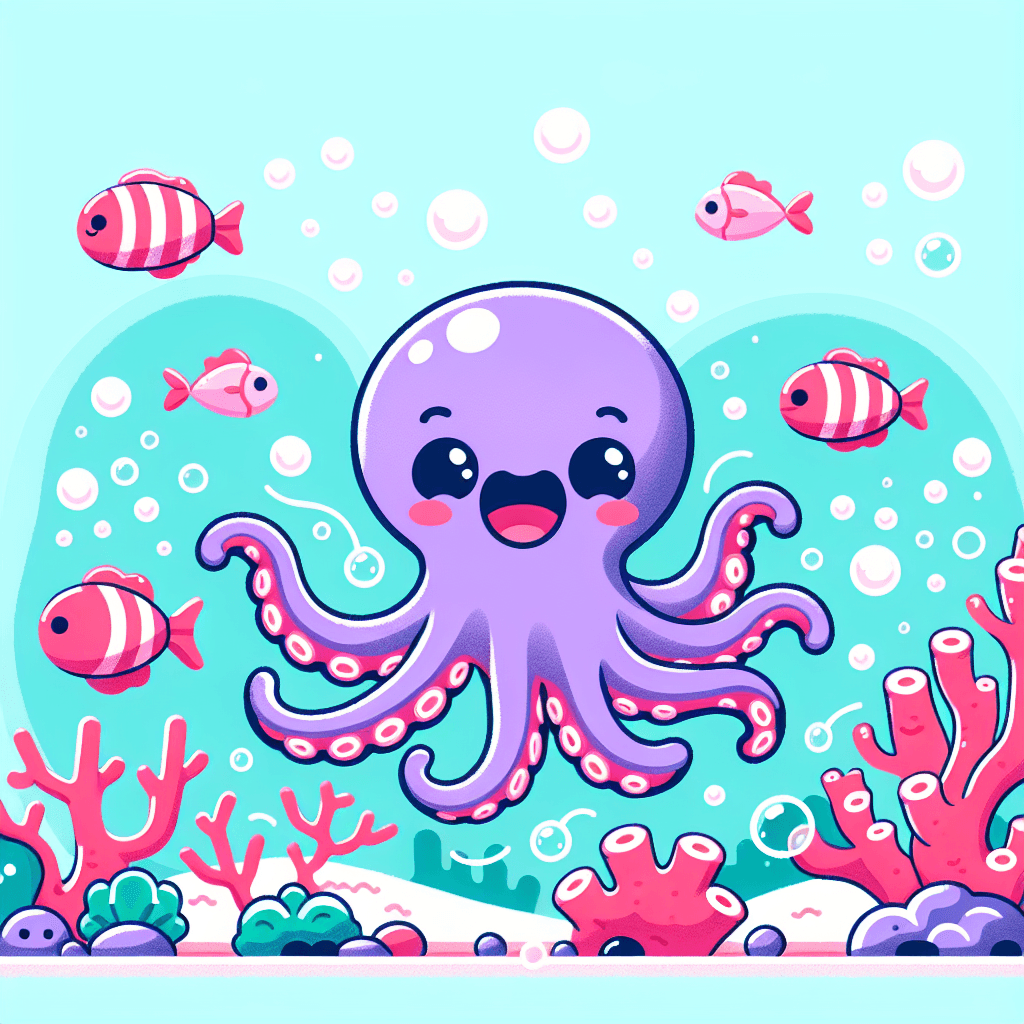 Playful Little Octopus Paint By Numbers Kits