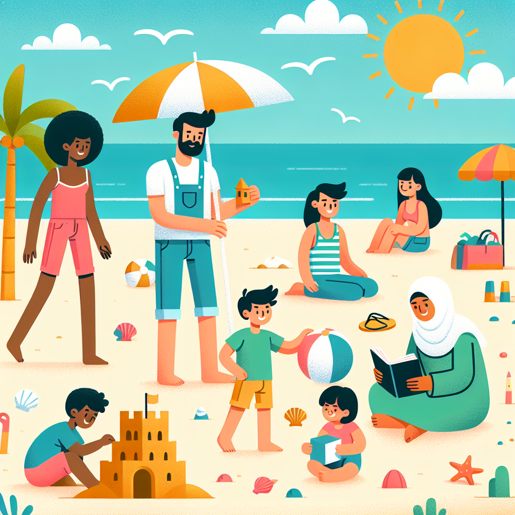 Sunny Seashore Soiree Number Painting